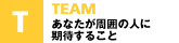 あなたが周囲の人に期待すること