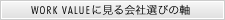 WORK VALUEに見る会社選びの軸