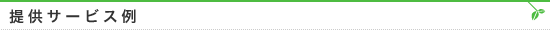 提供サービス例